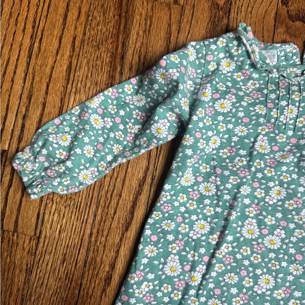 Baby Boden Floral Easter Spring Long sleeved Dress 6-12M - Picture 3 of 3